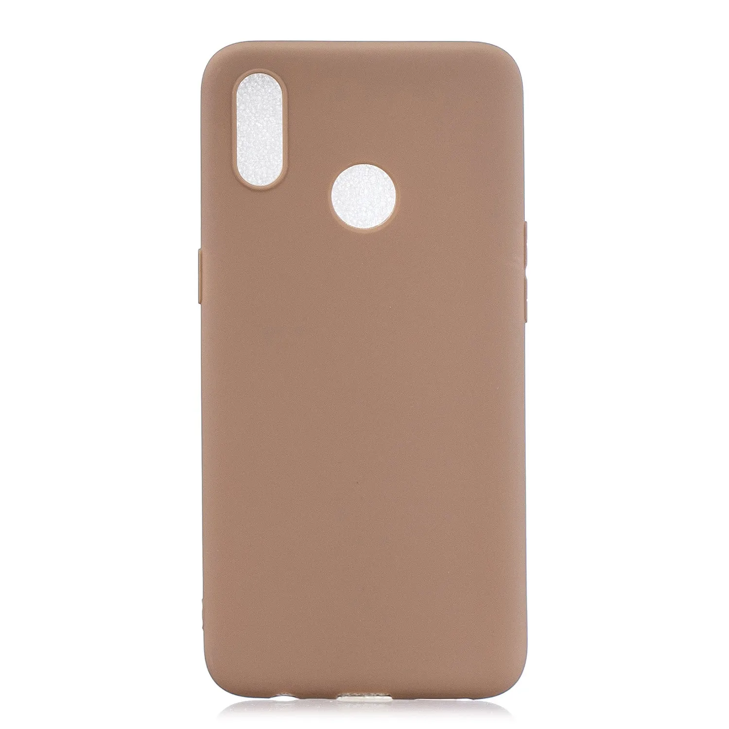 For OPPO Realme 3 Lovely Candy Color Matte TPU Anti-scratch Non-slip Protective Cover Back Case 12