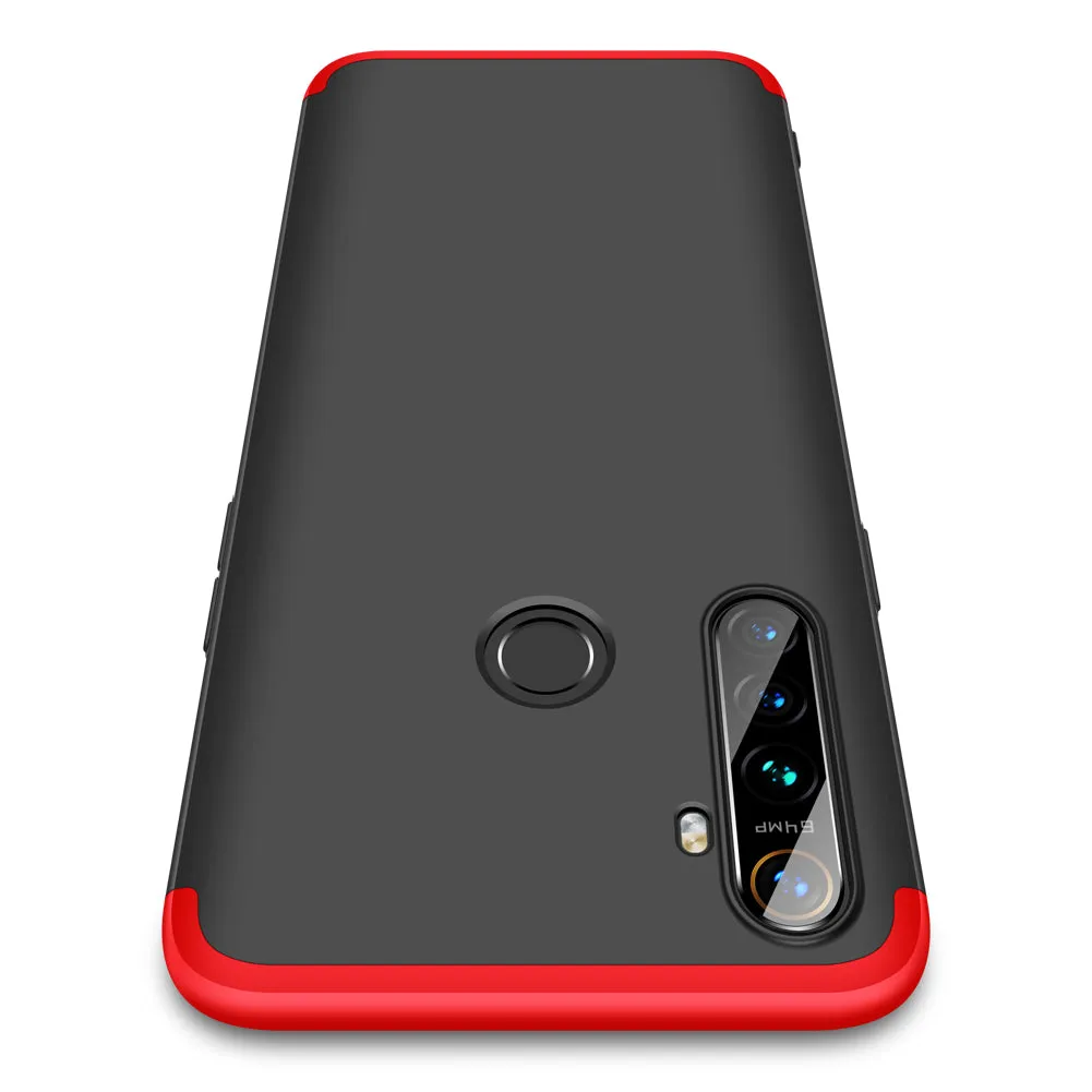 For OPPO Realme 5 Pro Smartphone Case Mobile Phone PC Shell Full Body Protection Anti-Scratch Cover Black