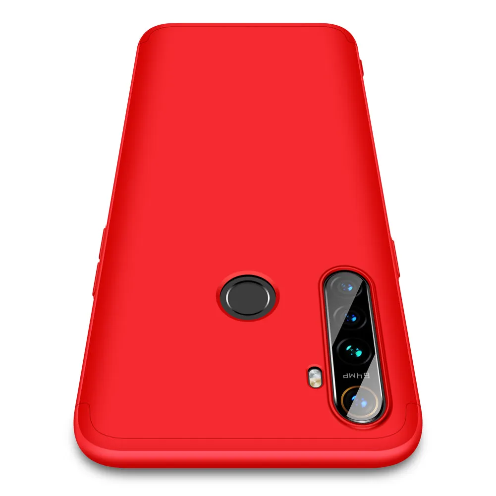 For OPPO Realme 5 Pro Smartphone Case Mobile Phone PC Shell Full Body Protection Anti-Scratch Cover Black