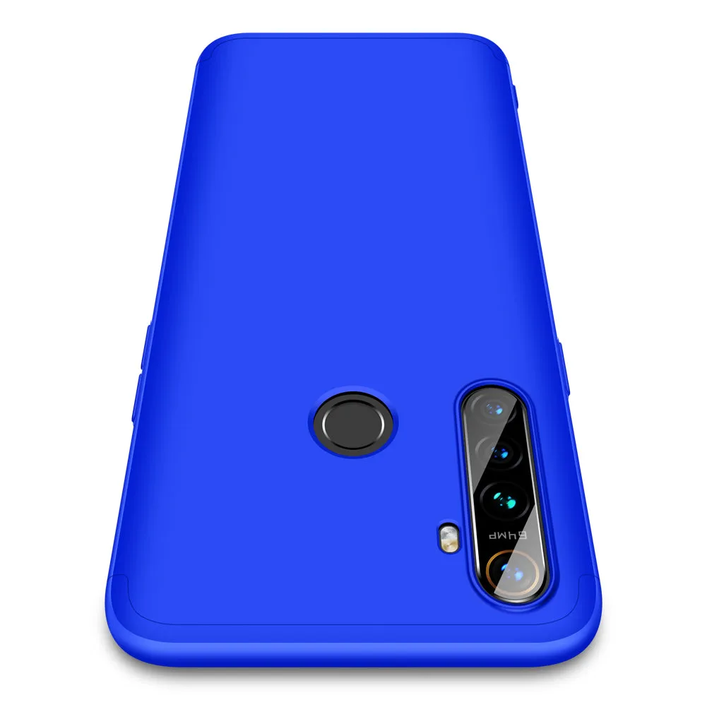 For OPPO Realme 5 Pro Smartphone Case Mobile Phone PC Shell Full Body Protection Anti-Scratch Cover Black