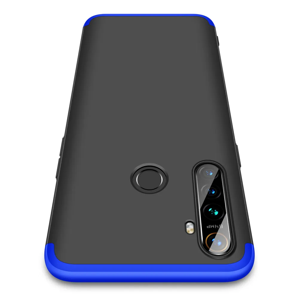 For OPPO Realme 5 Pro Smartphone Case Mobile Phone PC Shell Full Body Protection Anti-Scratch Cover Black