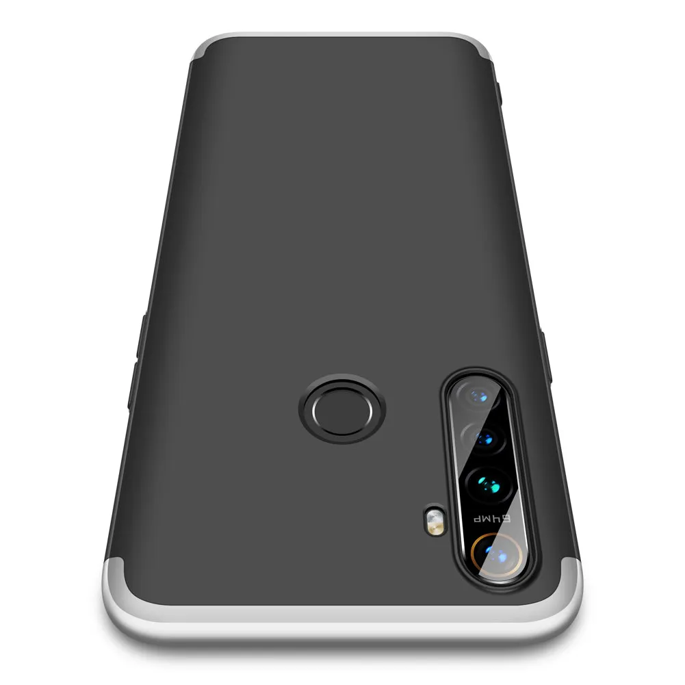 For OPPO Realme 5 Pro Smartphone Case Mobile Phone PC Shell Full Body Protection Anti-Scratch Cover Black