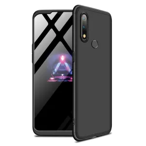 For OPPO realme3 Ultra Slim PC Back Cover Non-slip Shockproof 360 Degree Full Protective Case black
