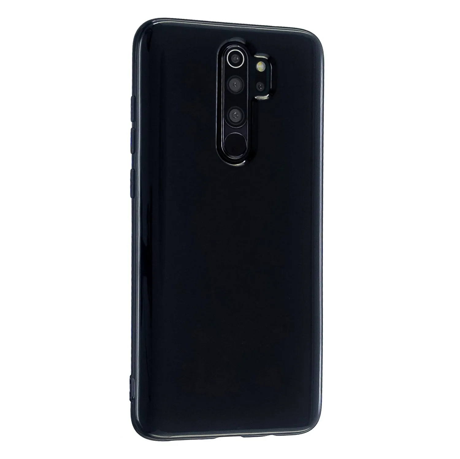 For Redmi Note 8/8 Pro Cellphone Cover 2.0mm Thickened TPU Case Camera Protector Anti-Scratch Soft Phone Shell Black