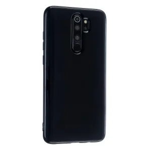 For Redmi Note 8/8 Pro Cellphone Cover 2.0mm Thickened TPU Case Camera Protector Anti-Scratch Soft Phone Shell Black