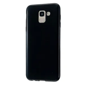 For Samsung A6/A6 Plus 2018 Smartphone Case Soft TPU Precise Cutouts Full Body Protection Mobile Phone Shell Bright black