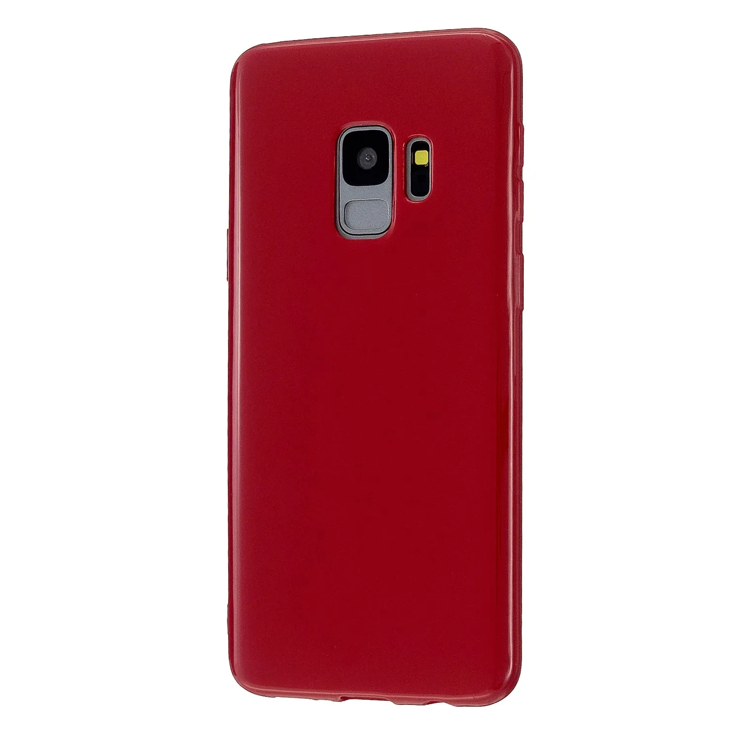 For Samsung S9/S9 Plus Mobile Phone Cover Classic Plain Design Classic Smartphone Case Soft TPU Phone Shell Rose red