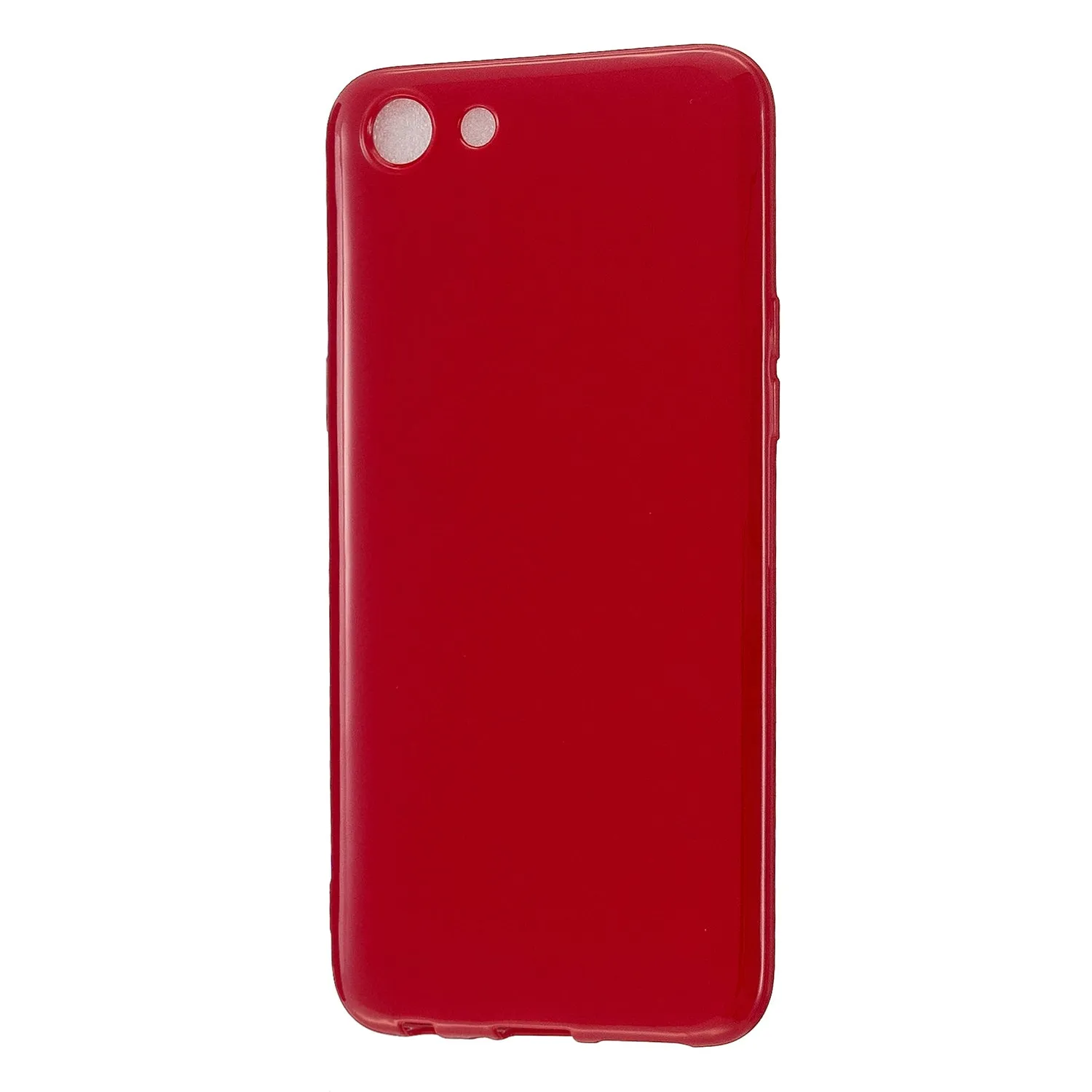 For VIVO Y67/Y71 Cellphone Cover Glossy TPU Phone Case Anti-Dust Stain-proof Easy Install Screen Protector Rose red