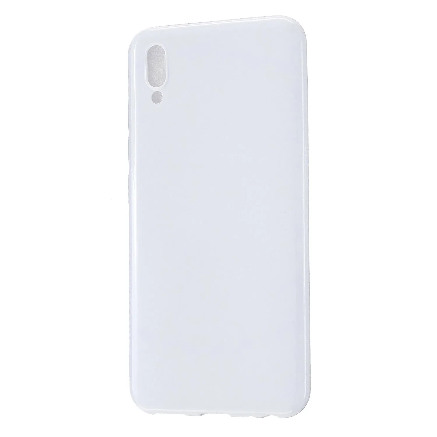 For VIVO Y93/Y95 Mobile Phone Case Glossy Finish Lightweight TPU Cellphone Cover Anti-scratch Overal Protection Shell Sakura pink