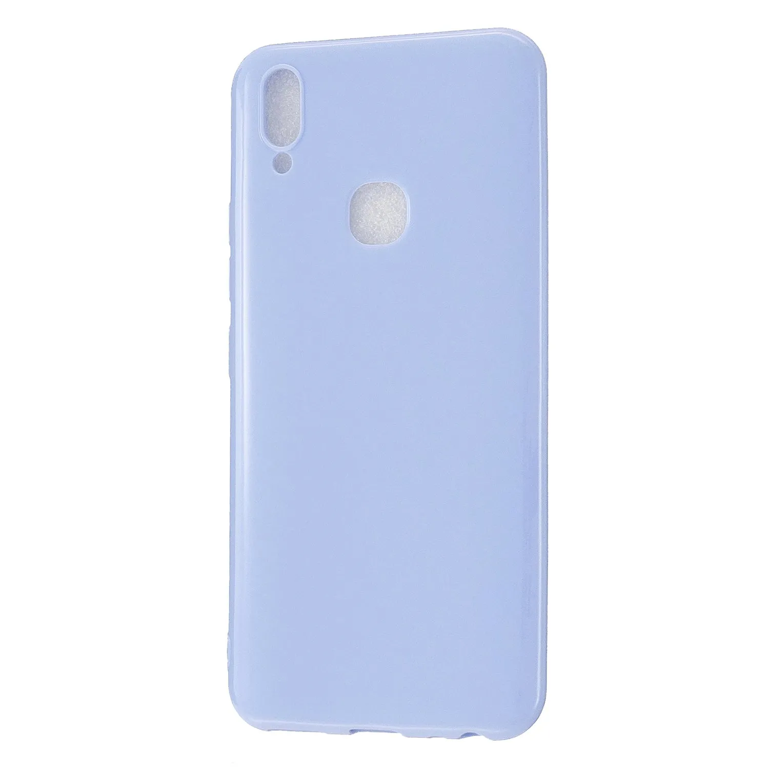 For VIVO Y93/Y95 Mobile Phone Case Glossy Finish Lightweight TPU Cellphone Cover Anti-scratch Overal Protection Shell Taro purple