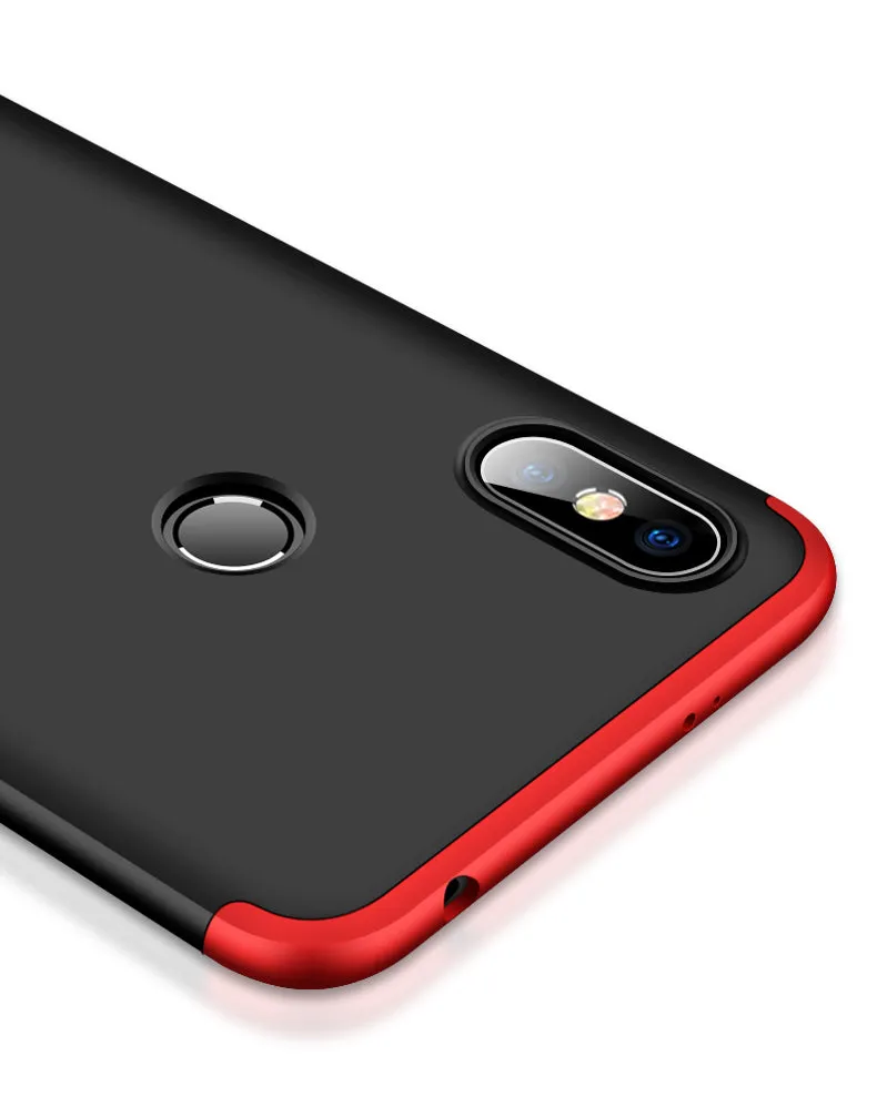 For XIAOMI Redmi S2/Y2 Ultra Slim Back Cover Non-slip Shockproof 360 Degree Full Protective Case blue