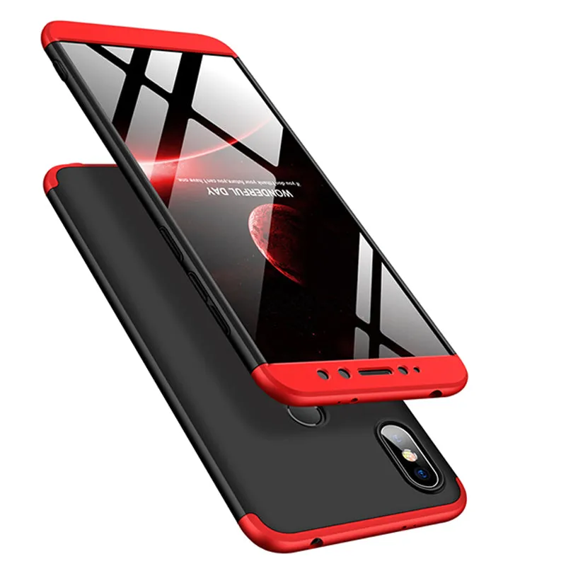For XIAOMI Redmi S2/Y2 Ultra Slim Back Cover Non-slip Shockproof 360 Degree Full Protective Case blue
