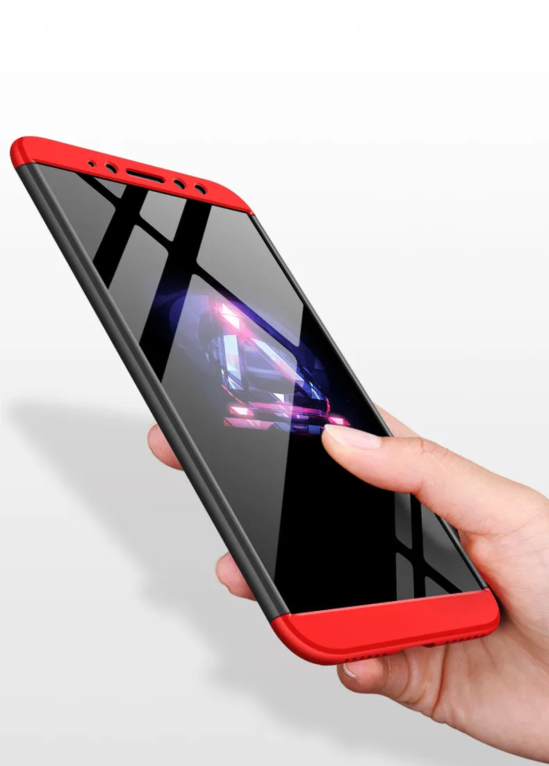 For XIAOMI Redmi S2/Y2 Ultra Slim Back Cover Non-slip Shockproof 360 Degree Full Protective Case blue