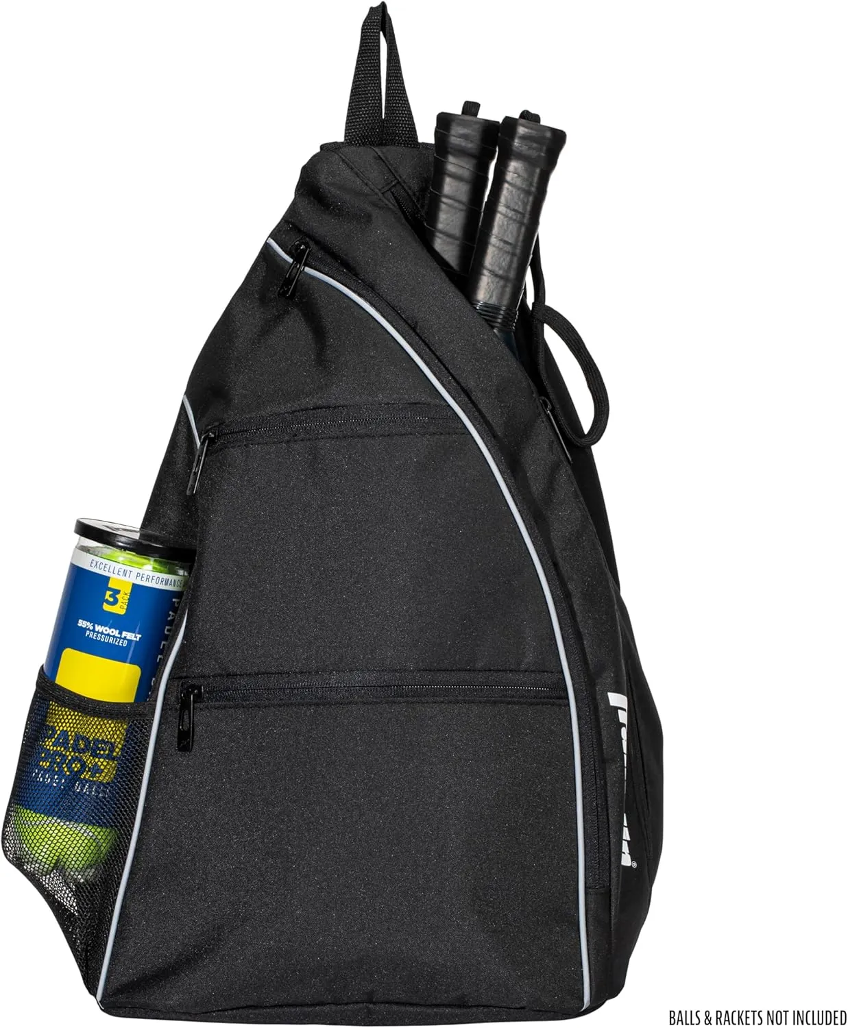 Franklin Sports Padel Bag - Men's   Women's Paddle Tennis Padel Sling Bag Backpack - Adjustable Size Equipment Bag for Padel   Paddle Tennis