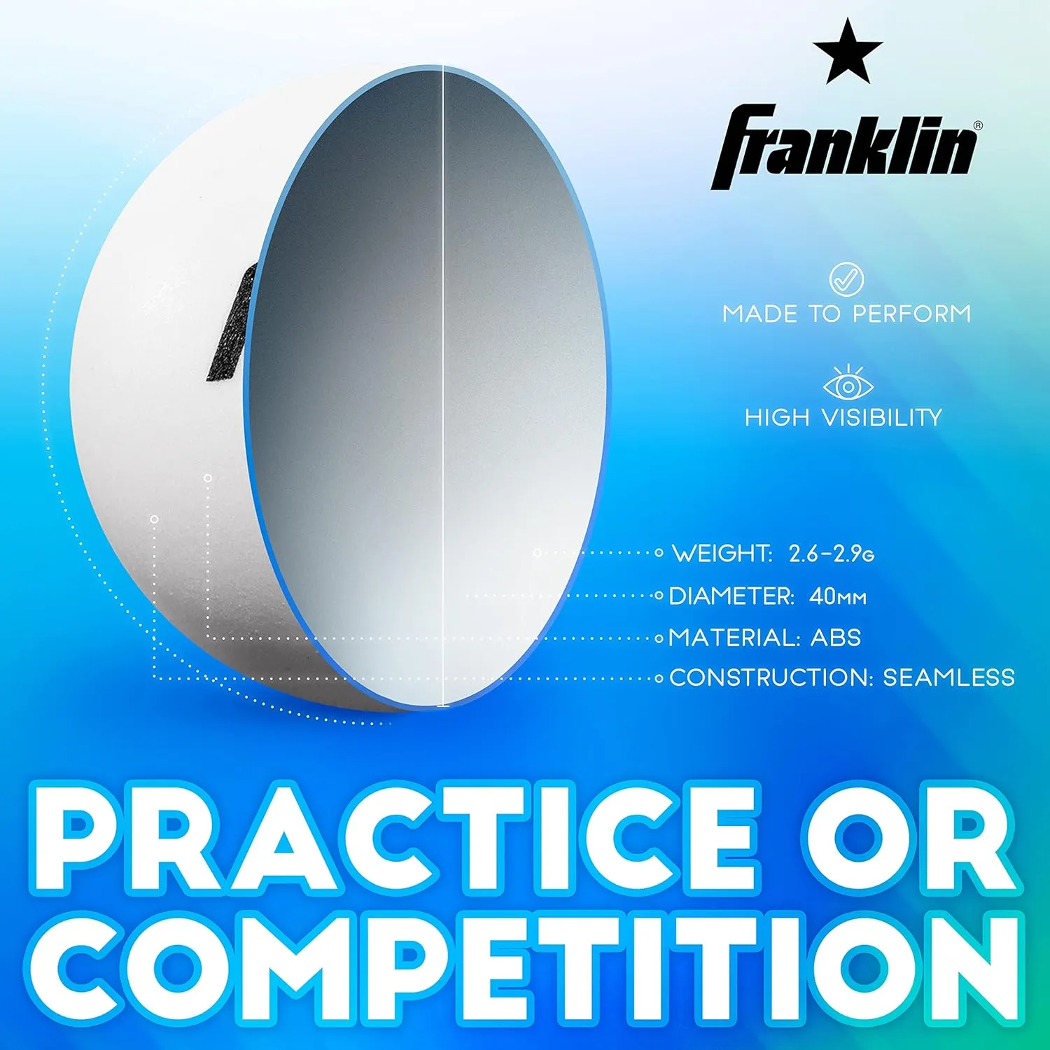 Franklin Sports Ping Pong Paddle Set with Balls - 2 Player & 4 Player Table Tennis Paddle Kit - Full Ping Pong Starter Kit