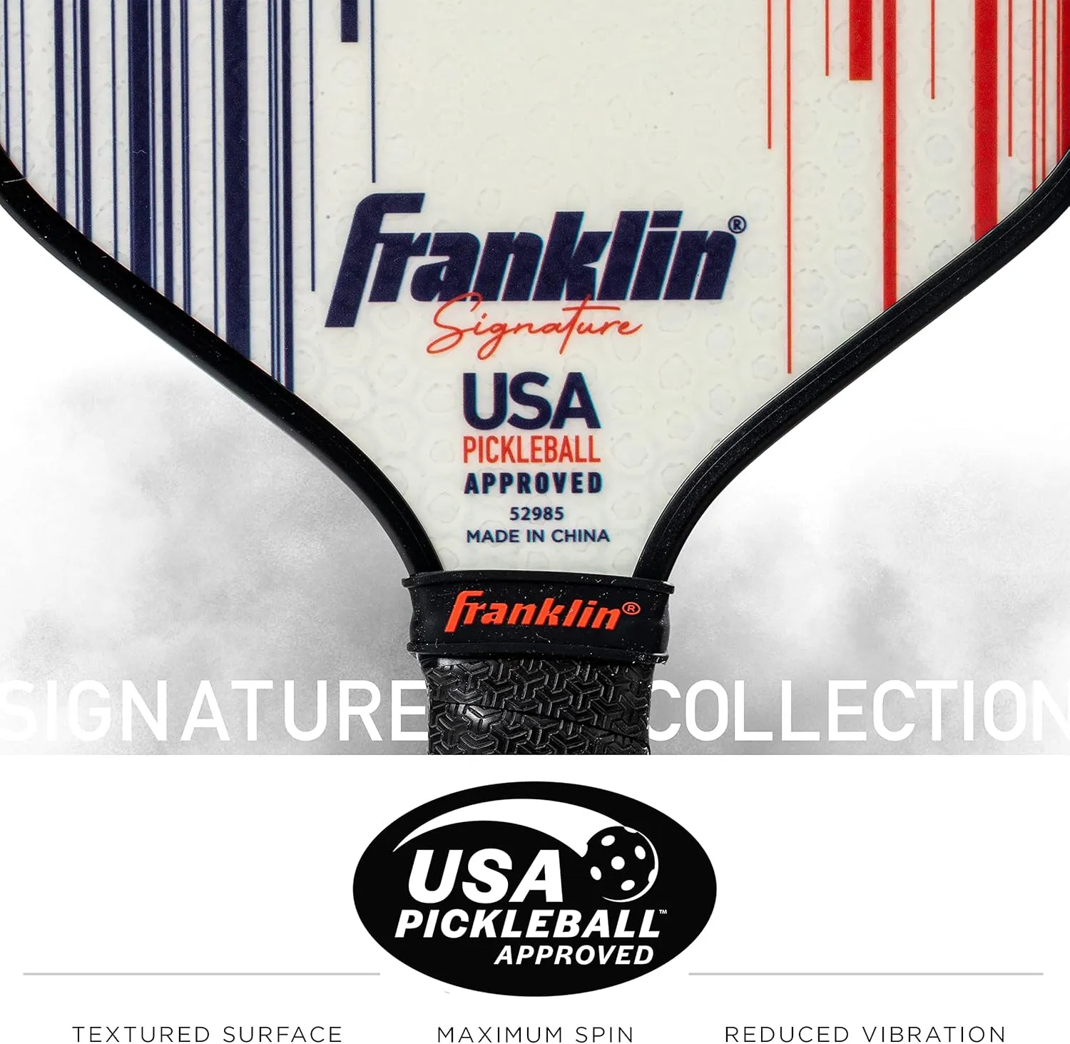 Franklin Sports Pro Pickleball Paddles - Signature Series Pro Pickleball Paddle with MaxGrit Surface - USA Pickleball (USAPA) Approved Tournament Pickleball Paddles - 13mm   16mm Polypropylene Cores