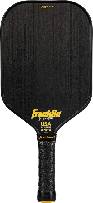 Franklin Sports Pro Pickleball Paddles-Signature Series STK Carbon Fiber-Pickleball USAPA Approved-Polypropylene Core