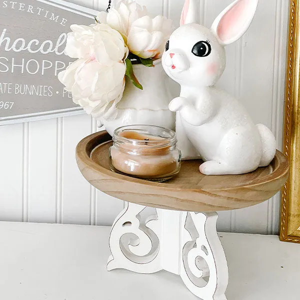 French Country Wooden Candle Riser