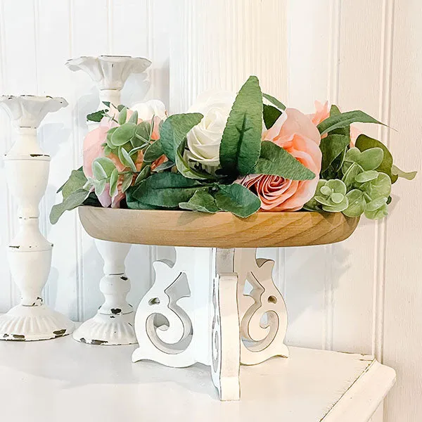 French Country Wooden Candle Riser