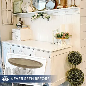 French Country Wooden Candle Riser