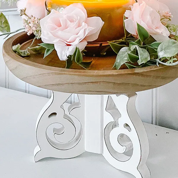 French Country Wooden Candle Riser