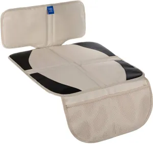 funbliss car seat Protector for Child car seat Beige Thick Padding Carseat Kick Mat with Organizer Pockets,Waterproof 600D Fabric,Vehicle Dog Cover Pad for SUV Sedan Leather Seats