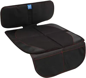 funbliss Car Seat Protector for Child Car Seat,Auto Seat Cover Mat for Under Carseat with Thickest Padding to Protect Leather & Fabric Upholstery,PVC Leather Reinforced Corners