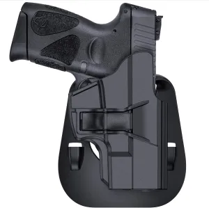 G2 G3 G2C G3C Holster, Optic-Ready OWB Holsters, Polymer Paddle Belt Holster Fit for Taurus Millennium PT111 PT132 PT138 PT140 PT145 PT745(Not Pro) with Trigger Release Adjustable Cant