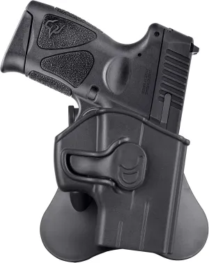 G3C 9MM Holster for Taurus G3X/G3/G2C/G3C/G2 PT111/PT132/PT138/PT140, Taurus TX22, Open Carry G3 Holster, Tactical G2C Gun Holster, 360° Adjustable OWB Paddle - Right Handed