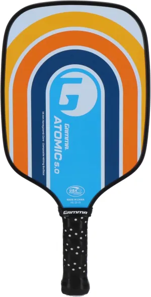 GAMMA Pickleball Paddles, Quantum Series, Micron 5.0, Neutron 5.0, Voltage 5.0, Atomic 5.0, USAPA Approved, Graphite Pickleball Paddle, Polypropylene Core, Honeycomb Grip, Great Feel, More Control