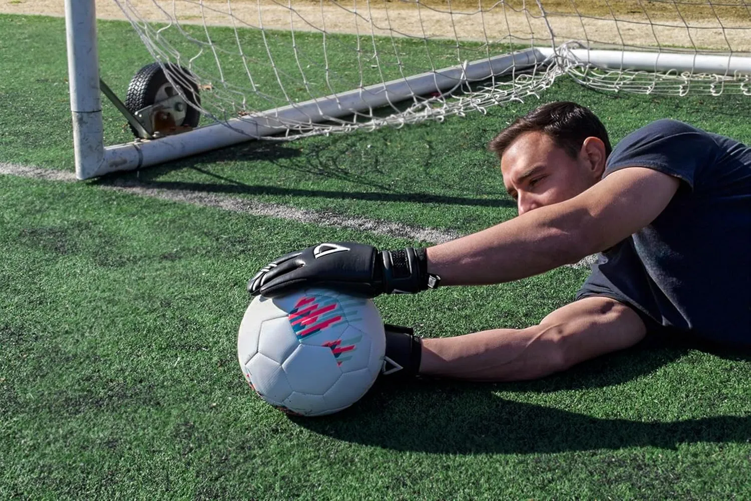 Goalkeeper Gloves, 4 3 mm Protection, Level 5 Super Grip, Removable Finger Guard Protection, Youth and Adult, All-Levels