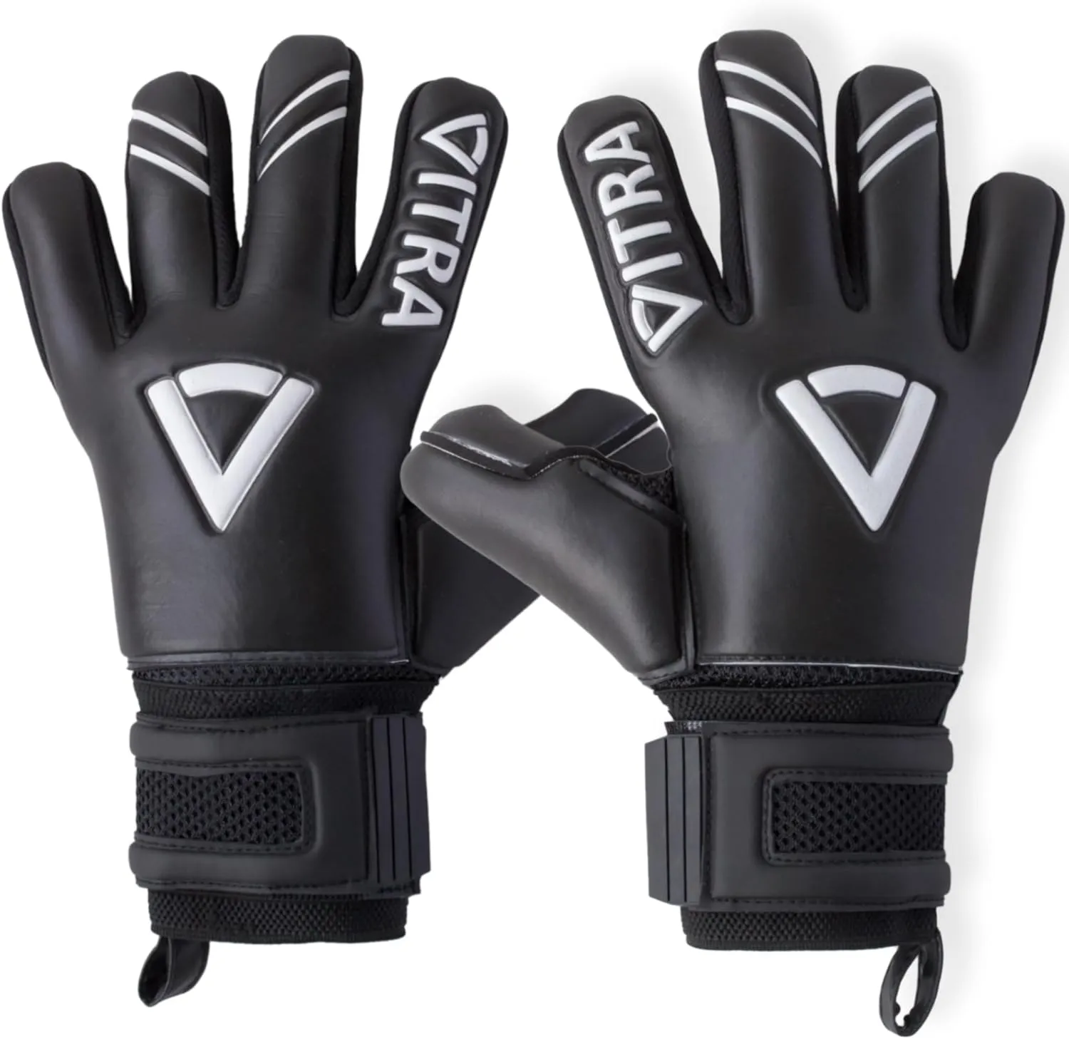 Goalkeeper Gloves, 4 3 mm Protection, Level 5 Super Grip, Removable Finger Guard Protection, Youth and Adult, All-Levels