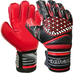Goalkeeper Gloves - Premium Quality Latex Palm with Finger Spine Protection & Double Layer Wristband - Premium Designed Goalie Gloves for Kids, Youth and Adult