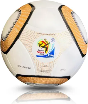 Gold Dotted 2010 World Cup Official Match Soccer Ball - South Africa Edition (Size 5)