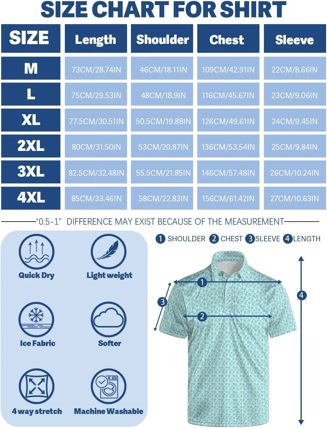 Golf Shirts for Men Funny Golf Polo Shirts Short Sleeve Polo Shirts Moisture Wicking Performance Golf Outfits