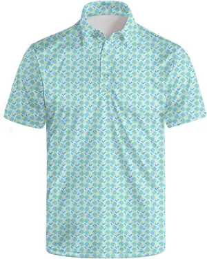 Golf Shirts for Men Funny Golf Polo Shirts Short Sleeve Polo Shirts Moisture Wicking Performance Golf Outfits
