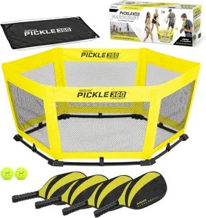 GoSports Pickle 360 Paddle Ball Game Set - Choose Original or Hardcourt - Pickleball Without a Court