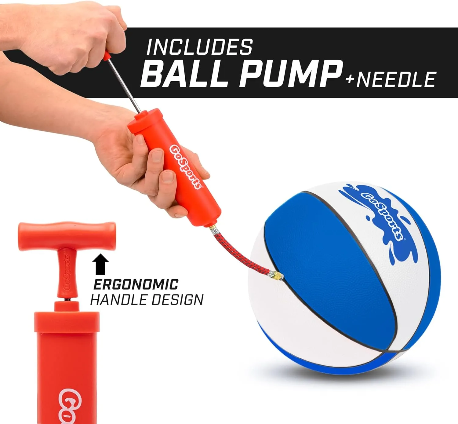 GoSports Water Basketballs 2 Pack - Choose Between Size 3 and Size 6, Great for Swimming Pool Basketball Hoops