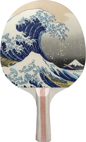 Great Wave Colorful Design Ping Pong Paddle, Premium 5 Ply Table Tennis Racket (Black on Back)