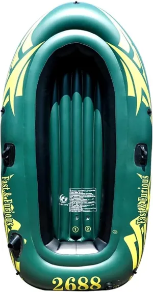 Green Adult Inflatable Kayak Water Sports Rubber Boat Fishing Boat Inflatable Boat Kayak Hovercraft Inflatable Boat