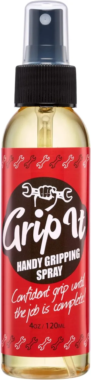Grip-iT Hand Grip Spray 4 oz - Better Pole Grip for Pole Dancing - Firm Grip for Aerial Silks & Yoga Swing - Supercharge Your Tennis Overgrips - Pickleball Paddles Grip Replacement - Rosin Based