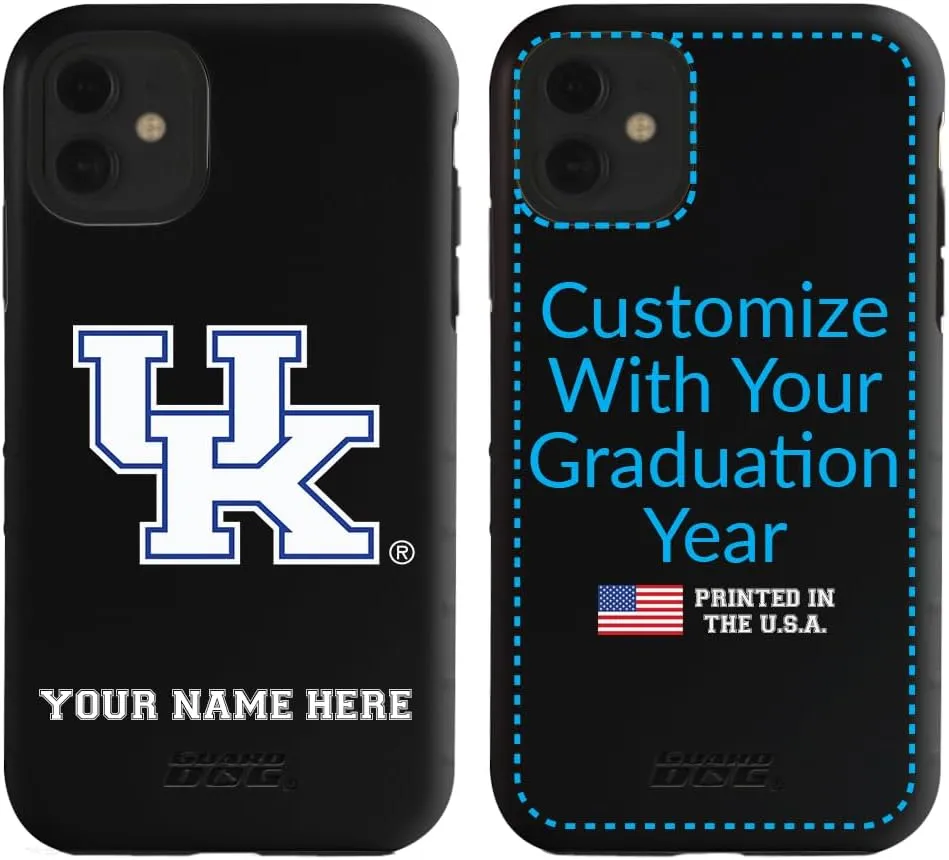 Guard Dog Case Compatible with iPhone 11 - Military Grade - Rugged Two Piece Protection - Collegiate Licensed - Kentucky Wildcats - Personalized