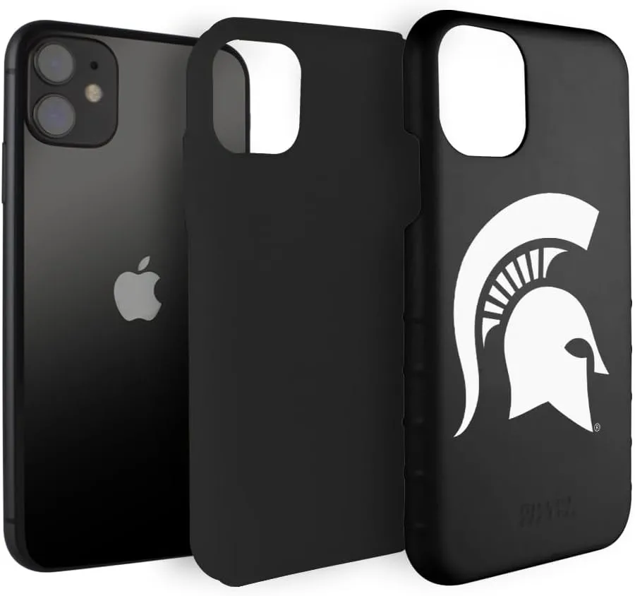 Guard Dog Case Compatible with iPhone 11 - Military Grade - Rugged Two Piece Protection - Collegiate Licensed - Michigan State Spartans - Logo