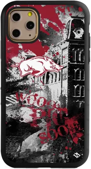 Guard Dog Case Compatible with iPhone 11 Pro Max - Military Grade - Rugged Two Piece Protection - Collegiate Licensed - Arkansas Razorbacks - by Paulson Designs