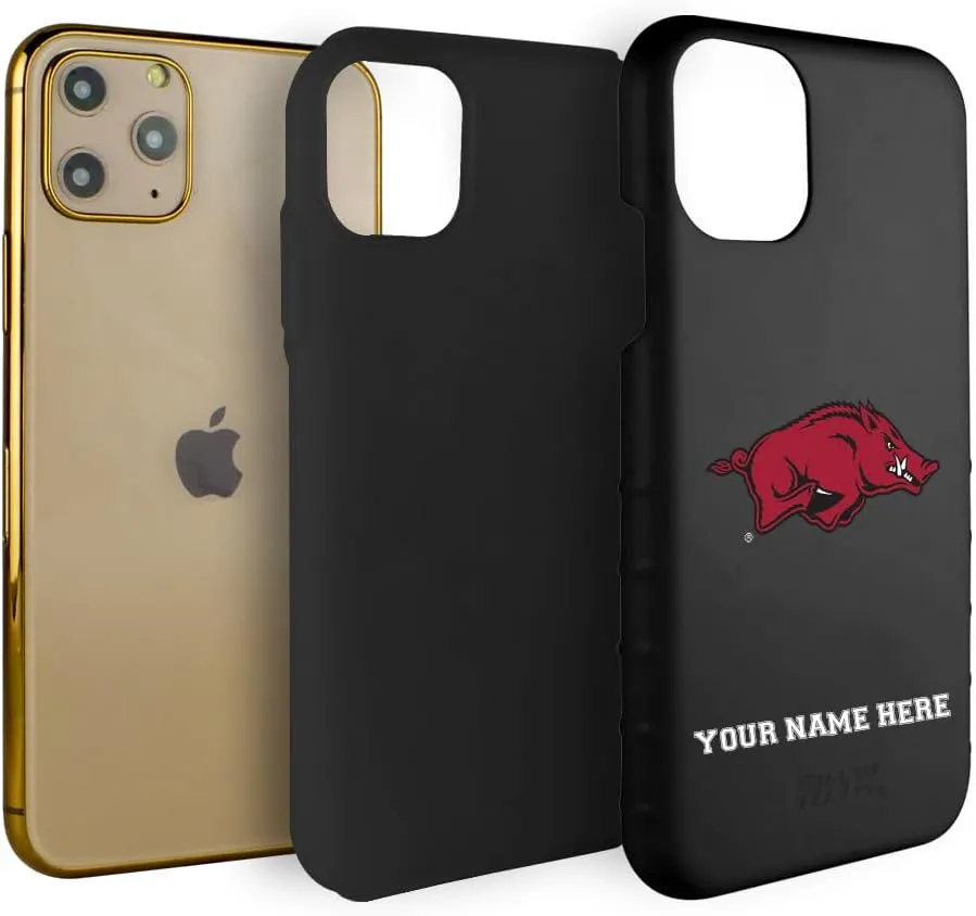 Guard Dog Case Compatible with iPhone 11 Pro Max - Military Grade - Rugged Two Piece Protection - Collegiate Licensed - Arkansas Razorbacks - Personalized