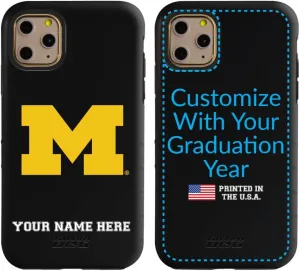 Guard Dog Case Compatible with iPhone 11 Pro - Military Grade - Rugged Two Piece Protection - Collegiate Licensed - Michigan Wolverines - Personalized
