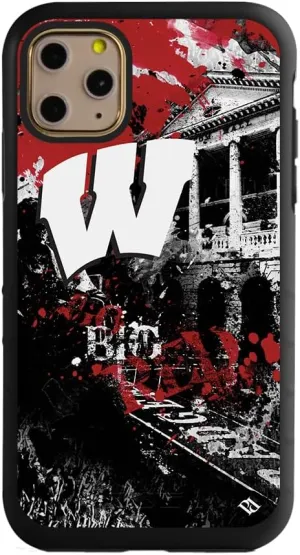 Guard Dog Case Compatible with iPhone 11 Pro - Military Grade - Rugged Two Piece Protection - Collegiate Licensed - Wisconsin Badgers - by Paulson Designs