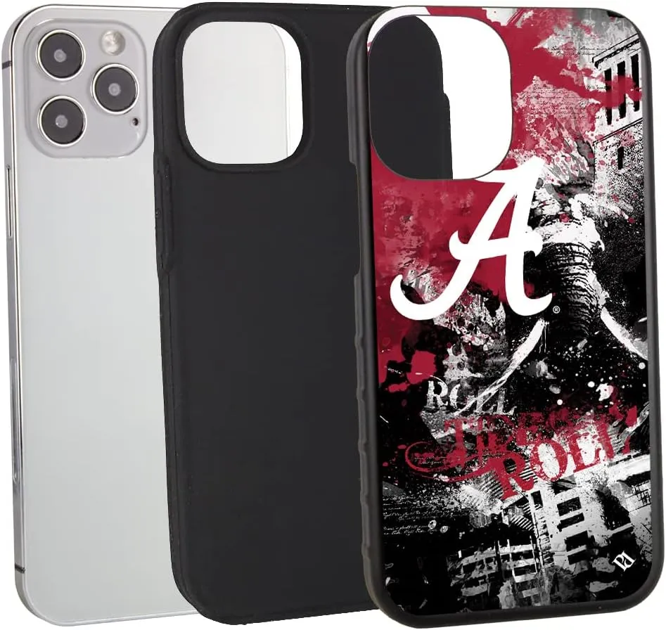 Guard Dog Case Compatible with iPhone 12/12 Pro - Military Grade - Rugged Two Piece Protection - Collegiate Licensed - Alabama Crimson Tide - by Paulson Designs