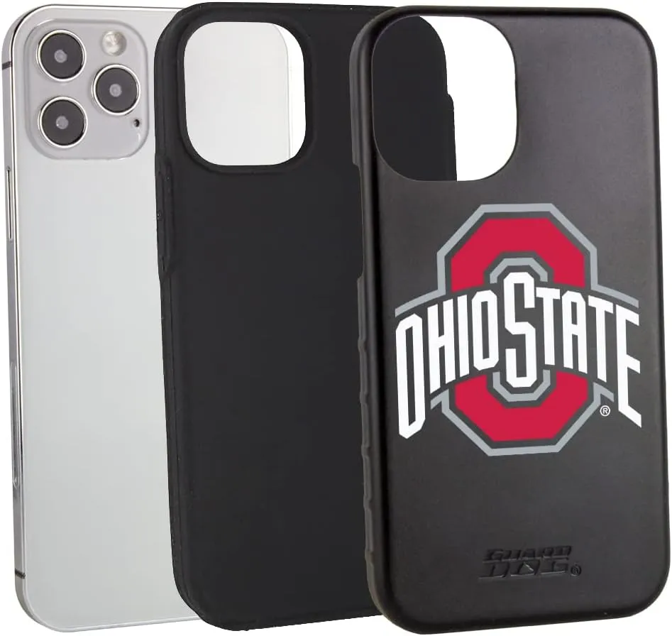 Guard Dog Case Compatible with iPhone 12/12 Pro - Military Grade - Rugged Two Piece Protection - Collegiate Licensed - Ohio State Buckeyes - Logo