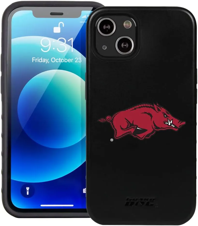 Guard Dog Case Compatible with iPhone 14 - Military Grade - Rugged Two Piece Protection - Collegiate Licensed - Arkansas Razorbacks - Logo